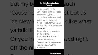 City High Inspectah Deck Verse 2 [upl. by Adnwahsor]