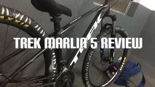 Trek marlin 5 review wheelie bike [upl. by Anilejna140]