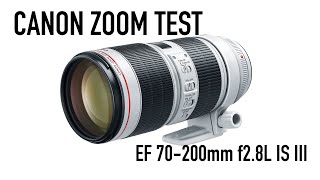 Canon EF 70200mm f28L IS III Zoom Lens Test [upl. by Tiernan]