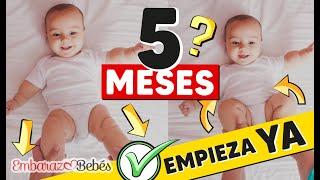 🔔👶🏼 EJERCICIOS para ESTIMULAR BEBÉS de 5 a 6 MESES Estimulación temprana [upl. by Nobe75]