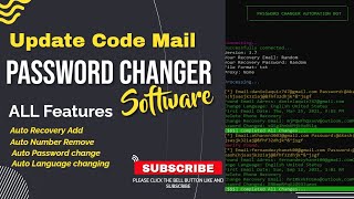 Code Mail Password Changer Software passwordchange Recoverychange Number Remove changer bot PT [upl. by Nedgo]