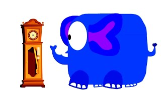 hickory dickory dock parody color and sound effects [upl. by Bein329]