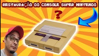 RESTAURAÇÃO DO CONSOLE SUPER NINTENDO [upl. by Ydnarb]