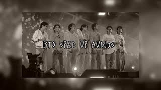 BTS sped up audios playlist [upl. by Ellebanna]