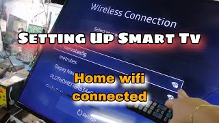 SMART TV SETUP CONNECTED TO HOME WIFI  TAGALOG [upl. by Leunad]