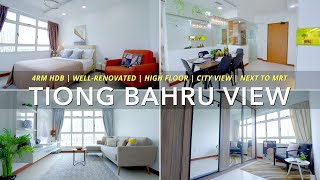 Singapore Condo Listing Video  High floor city view next to MRT renovated 4rm HDB flat for sale [upl. by Shaffert]