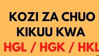 KOZI 6 ZENYE SOKO LA AJIRA KWA HGKHKL NA HGE [upl. by Niatirb]