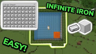 EASIEST 121 IRON FARM TUTORIAL in Minecraft Bedrock MCPEXboxPSSwitchPC [upl. by Scevor501]