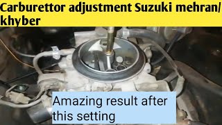 carburettor RPM adjustment Suzuki mehranmaruti Suzuki urduHindi [upl. by Fromma]