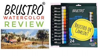 Are Brustro Watercolors Professional Grade Paints [upl. by Yesdnil]