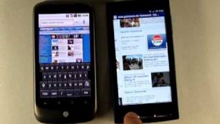 Xperia X10 Browser Speed Test vs Nexus One long version [upl. by Favianus]