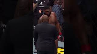 UFC 266 Curtis Blaydes flips off Jairzinho Rozenstruik after Fight shorts ufc ufc266 mma ufc267 [upl. by Akerue]