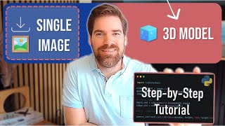 3D Python Tutorial Building 3D Models from 2D Images Photo or AI with 5 Libraries [upl. by Eiuqram]