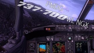 Boeing 737700 Landing at Castlegar CYCG  Runway 15 Approach 1080p [upl. by Eigger37]