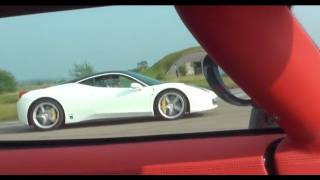 Koenigsegg Agera R vs Ferrari 458 filmed from Koenigsegg [upl. by Redfield]