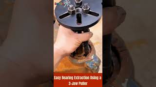 Amazing Easy Bearing Extraction Using a 3Jaw Puller tool shorts [upl. by Essie]