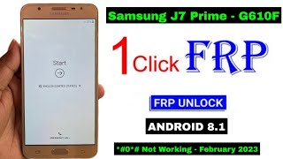 Samsung J7 PrimeG610F81 Frp Bypass Without PcNew Trick 2023Bypass Google Account 100 Working [upl. by Luamaj]