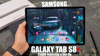 Samsung Galaxy Tab S8 Plus  Unbox amp SetUp [upl. by Lightman]