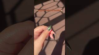 Magnetic🧲 Cat Eye Nail Art For Wedding💅✨shorts nails nailart naildesign cateye youtubeshorts [upl. by Zuliram]