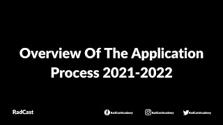 Overview Of The Clinical Radiology Application Process 20212022 [upl. by Naillil]