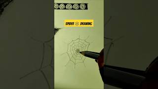 Spider net 🕸️ drawing shorts [upl. by Ingmar]