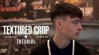 How to Style Textured Crop Hairstyle Tutorial by Johnnys Chop Shop Barbers [upl. by Alyag]