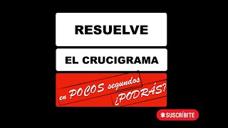 🔴 Pasatiempos Divertidos  Crucigramas [upl. by Anilehcim657]