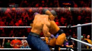 SVR 2011 John Cena vs The Rock Extreme Rules Match [upl. by Nelson]