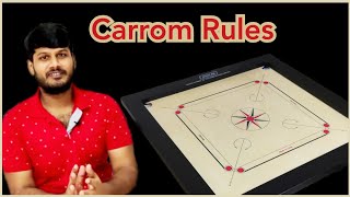 Rules of Carrom  Learn how to play carrom easily  Carrom Board Trick shots  Indoor game [upl. by Eanod]