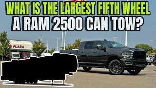 Whats The Biggest Fifth Wheel You Can Tow With A RAM 2500 Cummins [upl. by Aineval]