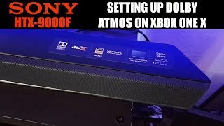 Sony HTX9000F Dolby Atmos Soundbar setup on the Xbox one X [upl. by Shanna]