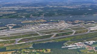 Malpensa Airport MXP Lombardy Italy Fly Over 4K [upl. by Atiuqes]