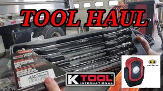 Tool Haul  KTool Ratcheting Wrenches and Maxxeon Work Light [upl. by Ivie]