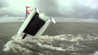 Sirena Voile  Catamaran Topaz 14  Capsize  Dessalage  La Baule [upl. by Kissee]