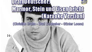 Karaoke Version  Marmor Stein Und Eisen Bricht Original 1965 [upl. by Teplitz]