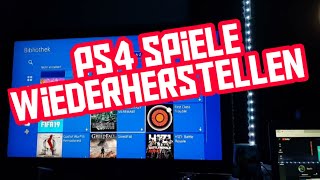 ps4 Spiele weg kleiner Tipp zum Spiele Wiederherstellen sooTv [upl. by Omsare]