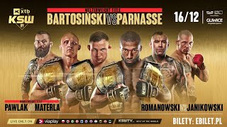 KSW 89 Bartosiński vs Parnasse  typowanie pełnej karty walk [upl. by Oskar]