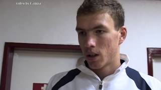 Edin Dzeko  National team debut VS Turkey 02June 2007 Goal and statement to the press [upl. by Coraline]