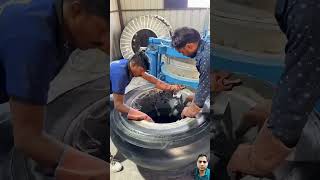 Tractor Tyre Retreading Remouldingshortvideo [upl. by Oina759]