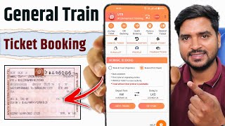 General Ticket Kaise Book Kare  How to Book General Train Ticket Online 2024  UTS Ticket Booking [upl. by Aicnelev225]