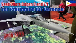 ADAS 2024 Saab Offers Gripen C and EF for Philippine Air Defense [upl. by Blinnie]