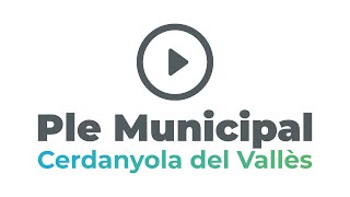 Ple en directe Aj Cerdanyola del Vallès 21 Març  2024 [upl. by Acinomal]