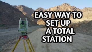 How to set up Leica TS09 with free station or resection leicatotalstation surveying [upl. by Eelsew]