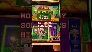 Mo’ Mummy slot machine HITS AGAIN Betting low and winning BIG Must watch video casino lasvegas [upl. by Aicenert]