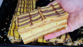 Recette de millefeuille à la crème pâtissière [upl. by Cardwell526]