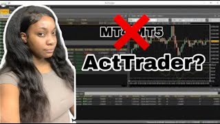 New forex trader tries ActTrader for the first time again  PART 2 NonTrades [upl. by Ahsimot]