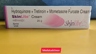 Skinlite cream hydroquinone tretinoin mometasone [upl. by Leugim778]