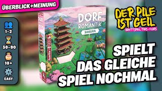 DORFROMANTIK SAKURA  Pegasus Spiele  Brettspiel  Der Pile ist geil [upl. by Qerat]