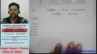 FM 41 Bcomph CAPITAL BUDGETING TECHNIQUES by ANKIT GOYAL [upl. by Sokul60]