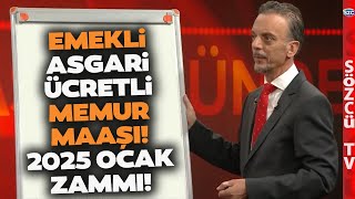 Emekli Memur Maaşı ve Asgari Ücret 2025 Ocak Zammını SGK Uzmanı Kalem Kalem Hesapladı [upl. by Annayt]